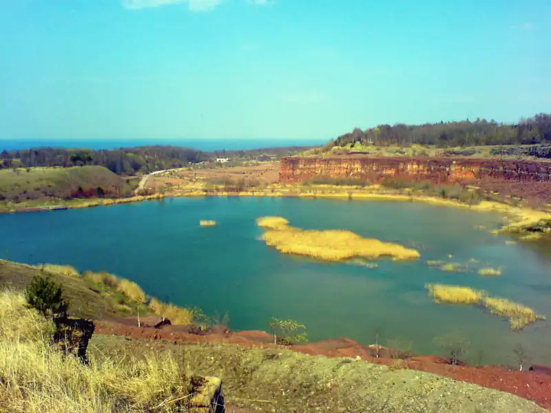 Hällekis quarry artificial lake